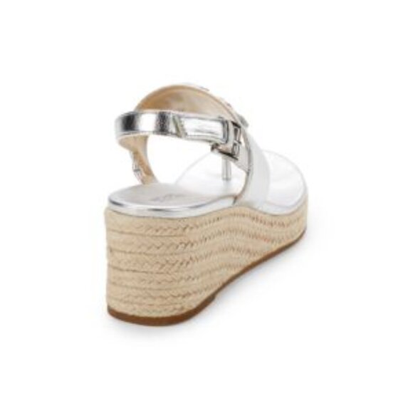 NEW MICHEAL Michael Kors Ashley Logo Wedge Platform Sandals Size 9.5 - Picture 8 of 9